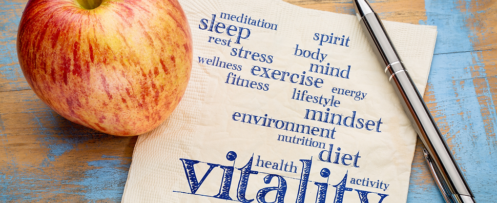 writing on napkin with apple and pen